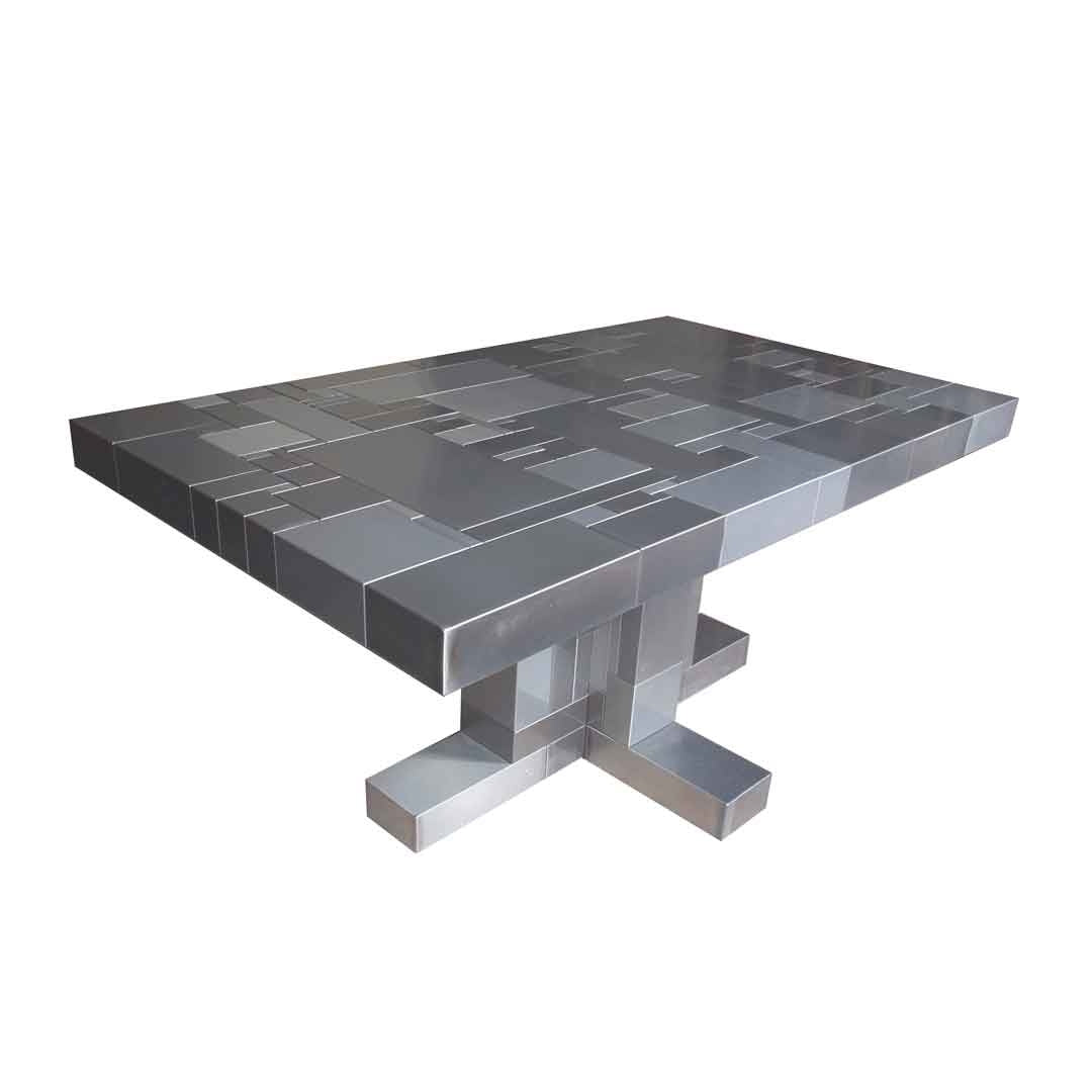 waste table in steel