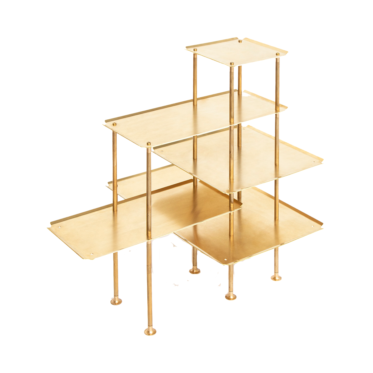 brass display table