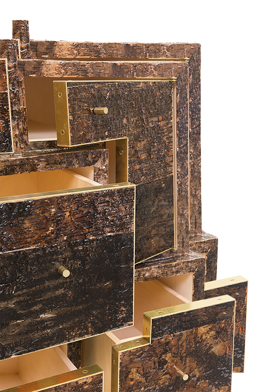 dark birchwood chest of drawers | cabinet