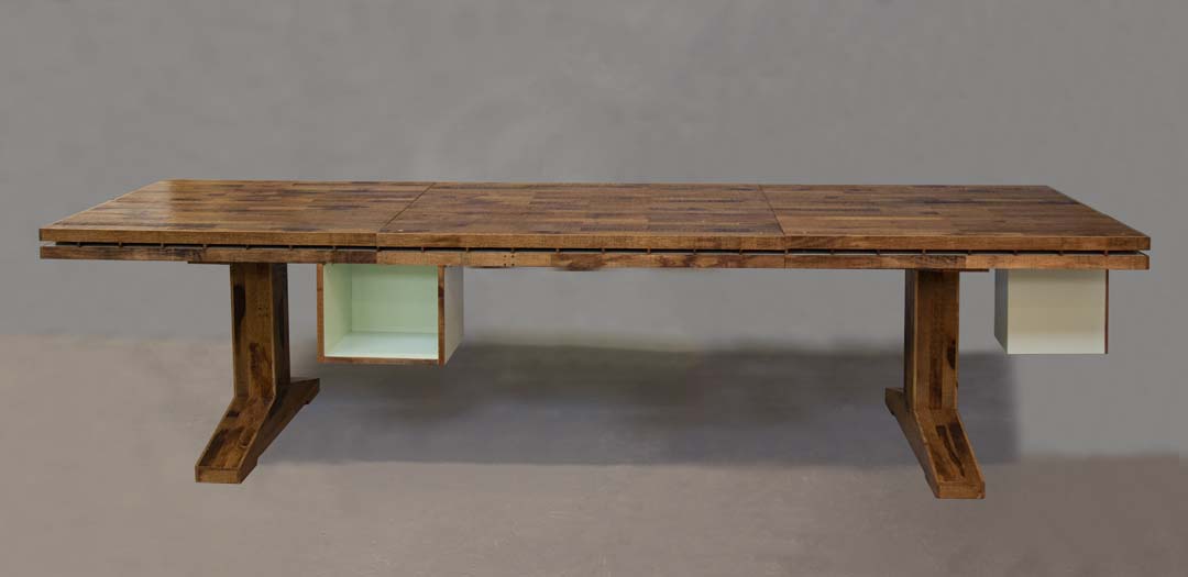 oak display table