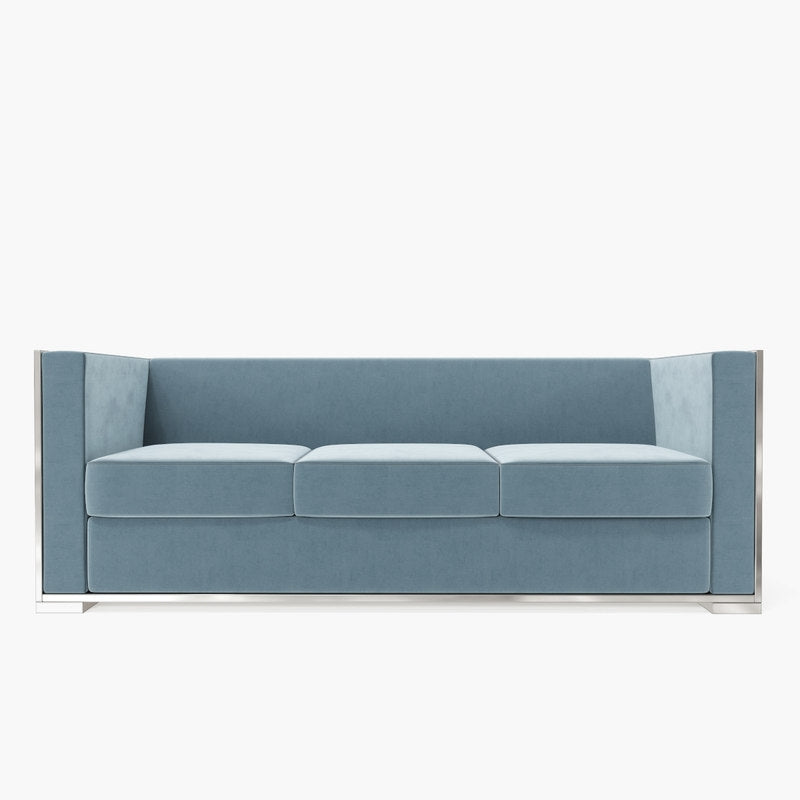 glossy sofa | blue