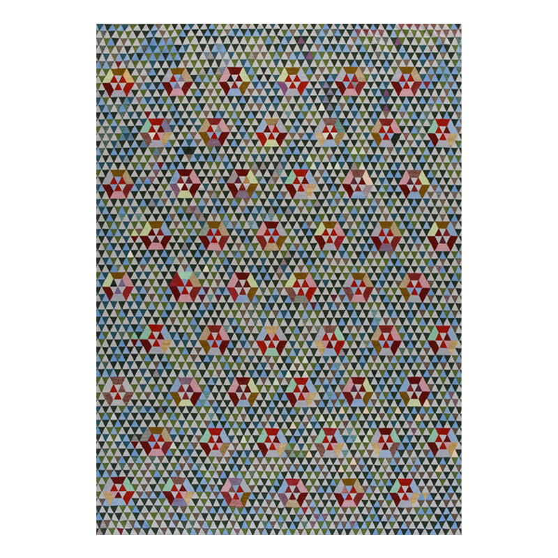 triangles hex | sweet green 360 x 250cm