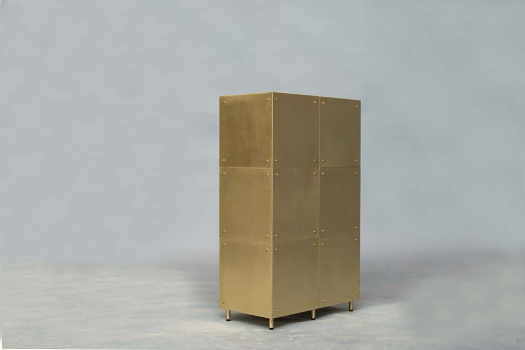 modular cabinet | brass
