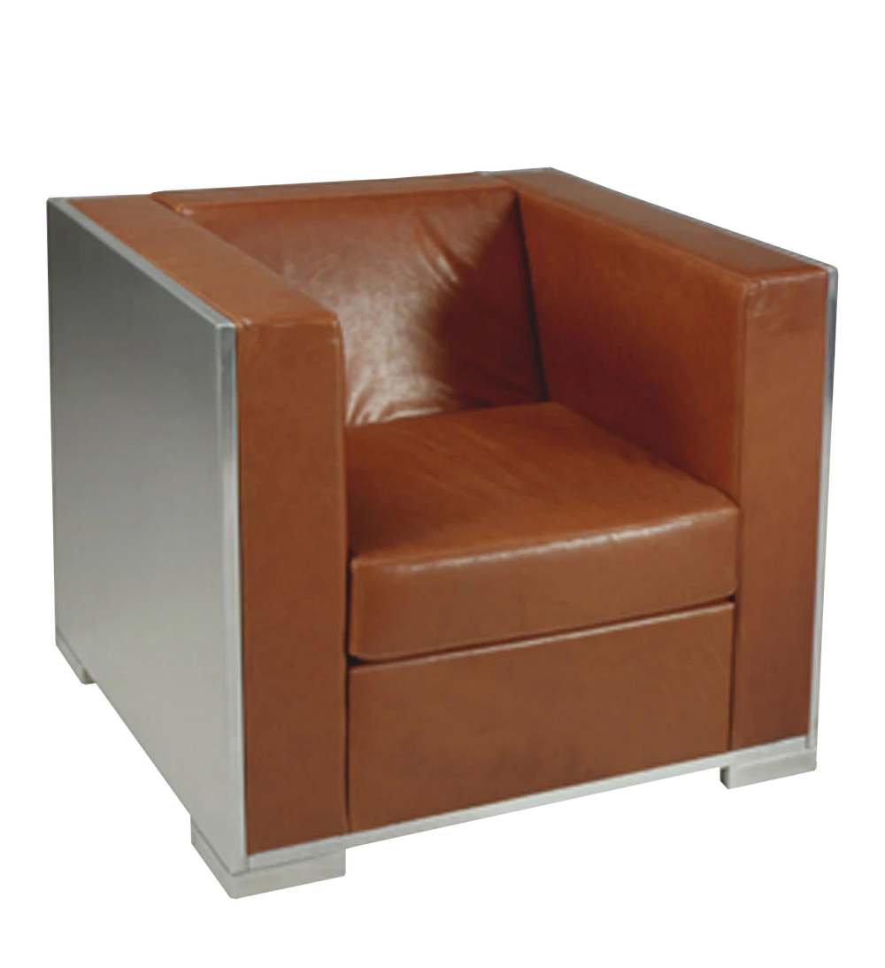 glossy chair | brown